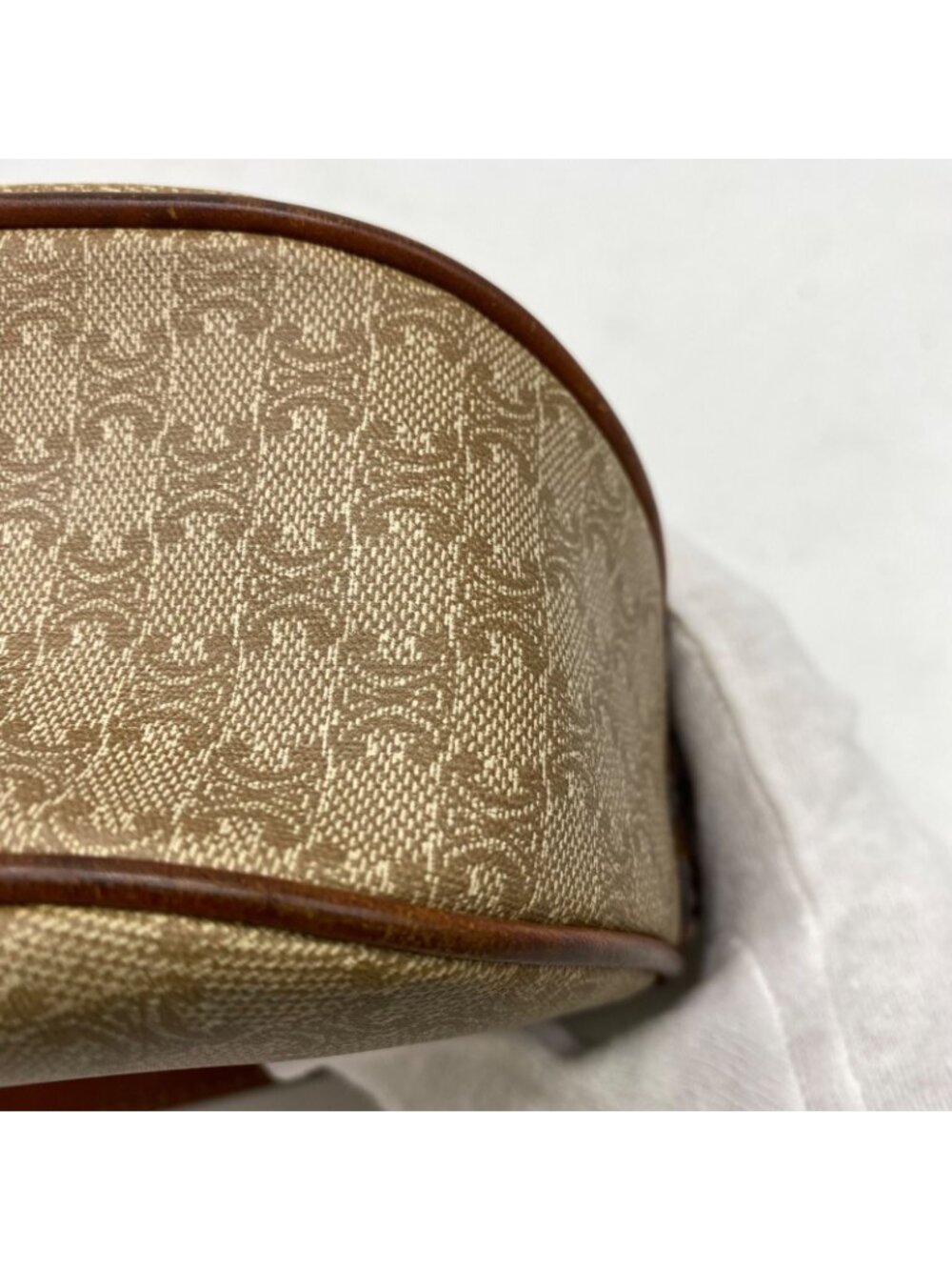 Celine Shoulder Bag Pochette White Macadam Travel - Picture 9 of 15